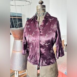 Vintage 90’s silk brocade blouse